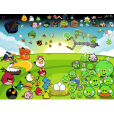 A5Angr14 Vafa Angry birds 20x15cm